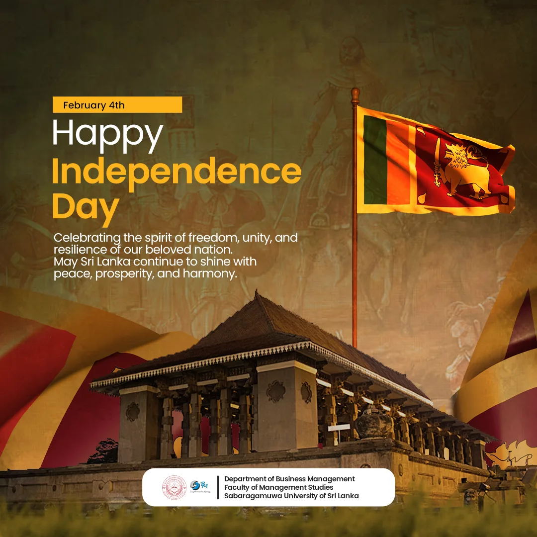 Independence Day - 2025, flyer for Sabra BM - Department of Business Management